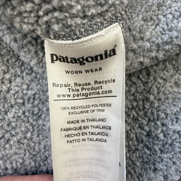 Patagonia Mens Better Sweater Full Zip Size XL Stonewash Outdoor Camping Hiking - Picture 9 of 11